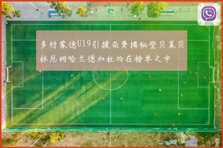 多特蒙德U19引援花费揭秘登贝莱贝林厄姆哈兰德加杜均在榜单之中